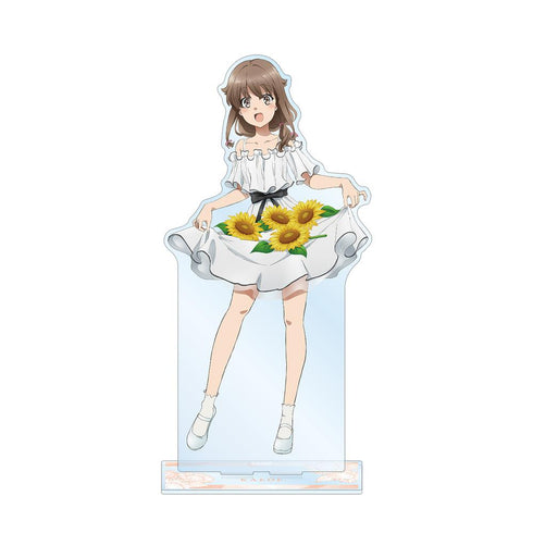 『青春ブタ野郎はバニーガール先輩の夢を見ない』描き下ろしイラスト 梓川かえで ひまわりと白いワンピースver. 特大アクリルスタンド【202509再販】